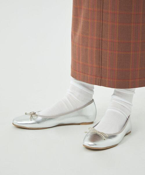 green label relaxing（グリーンレーベルリラクシング）の「ラウンド レイン フラット シューズ（レインシューズ・レディース・ブラック/シルバー/ゴールド・M(3~3.5)/L(4~4.5)/S(2~2.5)/LL(5~5.5)）」の10枚目の写真