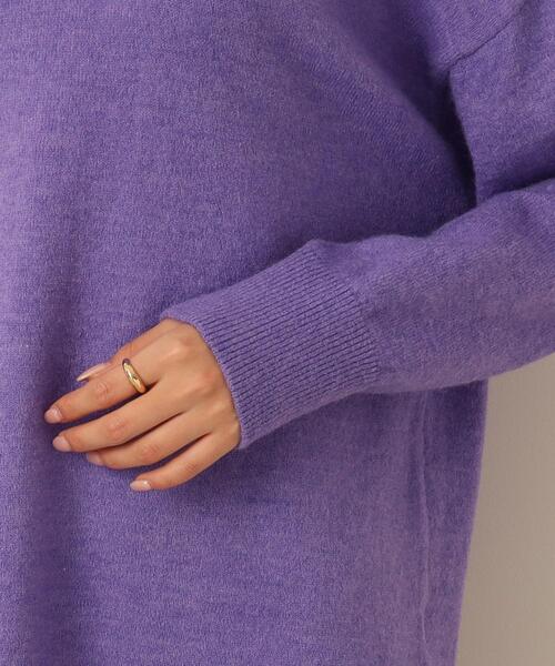 DRESKIP（ドレスキップ）の「◆起毛ストレッチクルーネックニット（ニット/セーター・レディース・ピンク系/ライトベージュ/ライトパープル/ダークグリーン/オレンジ/グレー系その他・00）」の11枚目の写真