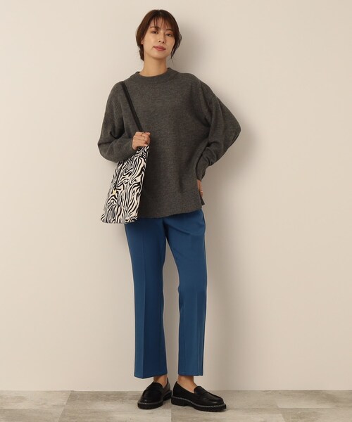 DRESKIP（ドレスキップ）の「◆起毛ストレッチクルーネックニット（ニット/セーター・レディース・ピンク系/ライトベージュ/ライトパープル/ダークグリーン/オレンジ/グレー系その他・00）」の17枚目の写真