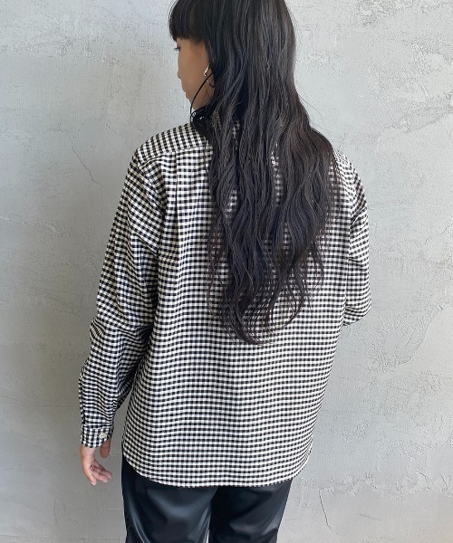 DANTON（ダントン）の「[DANTON/ダントン] バンドカラー オックスフォードシャツ（シャツ/ブラウス・レディース・ブラック/ネイビー・38/36/34）」の11枚目の写真