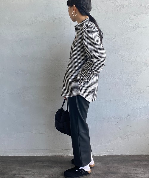 DANTON（ダントン）の「[DANTON/ダントン] バンドカラー オックスフォードシャツ（シャツ/ブラウス・レディース・ブラック/ネイビー・38/36/34）」の12枚目の写真
