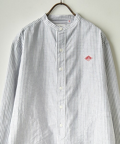 DANTON（ダントン）の「[DANTON/ダントン] バンドカラー オックスフォードシャツ（シャツ/ブラウス・レディース・ブラック/ネイビー・38/36/34）」の22枚目の写真