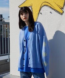 re_k by JUNRED | re_k by JUNRED / ピースデイジージャガードニットカーディガン(カーディガン/ボレロ)