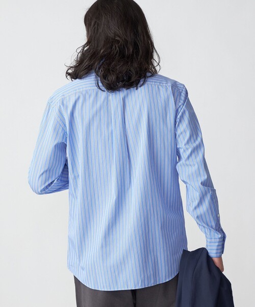 SHIPS（シップス）の「*SHIPS: ワンポイント ロゴ ギンガムチェック/ストライプ ボタンダウン シャツ（シャツ/ブラウス・メンズ・ロイヤルブルー/ブルー系/ネイビー/ライトブルー/ブラック・LARGE/SMALL/MEDIUM/X-LARGE）」の16枚目の写真