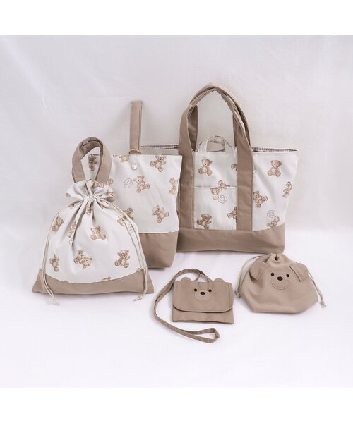 apres les cours（アプレレクール）の「3柄 レッスントート（トートバッグ・キッズ・ラベンダー/ベージュ/ピンク・FREE）」の6枚目の写真