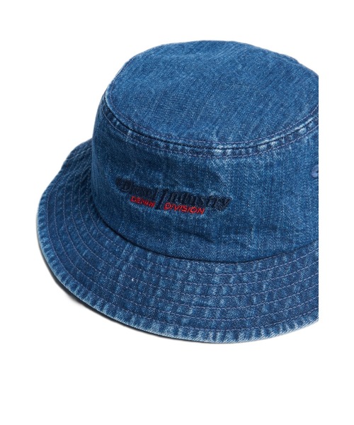DIESEL（ディーゼル）の「キッズ 帽子 バケットハット デニム ロゴ（ハット・キッズ・インディゴブルー・Ⅰ/Ⅲ/Ⅱ）」の2枚目の写真