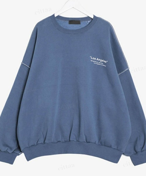 Dalfwin(ダールフィン)の「2023新作 韓国ファッション スウェット ルームウェア レディース 両起毛 裏起毛あり【上下セット】LOS配色ステッチセットアップ トレーナー 2023AW 秋冬新作(ルームウェア/パジャマ・レディース・マスタード/グレー系その他/ブラック/ブルー・FREE)」の15枚目の写真