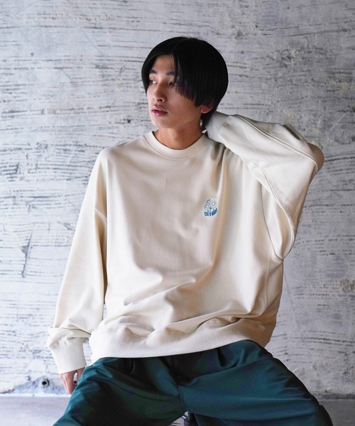 iisy(イージー)の「iisy / TAKE IT iisy ワンポイントスウェット(スウェット・メンズ・ブラック/ブラウン/ホワイト系その他・S/M/L)」の2枚目の写真