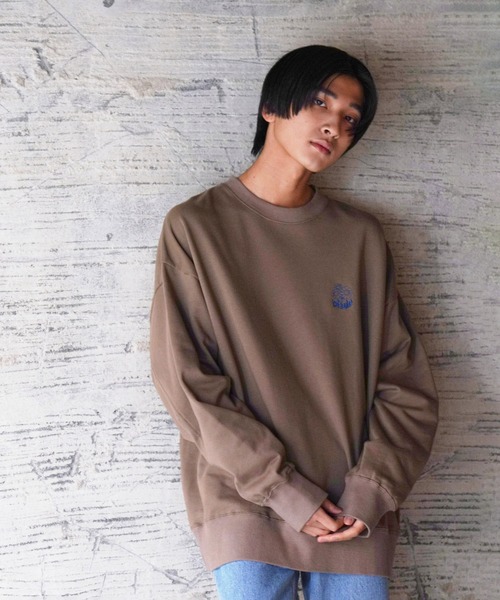 iisy(イージー)の「iisy / TAKE IT iisy ワンポイントスウェット(スウェット・メンズ・ブラック/ブラウン/ホワイト系その他・S/M/L)」の3枚目の写真