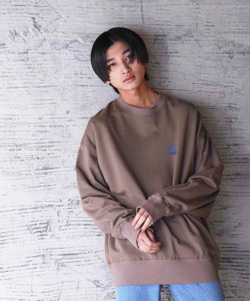 iisy(イージー)の「iisy / TAKE IT iisy ワンポイントスウェット(スウェット・メンズ・ブラック/ブラウン/ホワイト系その他・S/M/L)」の9枚目の写真