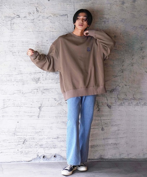 iisy(イージー)の「iisy / TAKE IT iisy ワンポイントスウェット(スウェット・メンズ・ブラック/ブラウン/ホワイト系その他・S/M/L)」の15枚目の写真