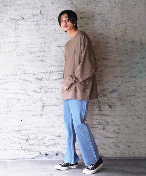 iisy(イージー)の「iisy / TAKE IT iisy ワンポイントスウェット(スウェット・メンズ・ブラック/ブラウン/ホワイト系その他・S/M/L)」の16枚目の写真