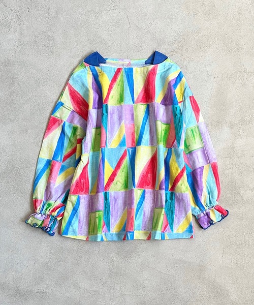 HOGAN RANCH WEAR(ホーガンランチウエア)の「ソウガラフレアスリーブカットソー(80~150cm)(Tシャツ/カットソー・キッズ・マルチ/ライトグレー/ピンク・80/90/100/110/120/130/140/150)」の3枚目の写真