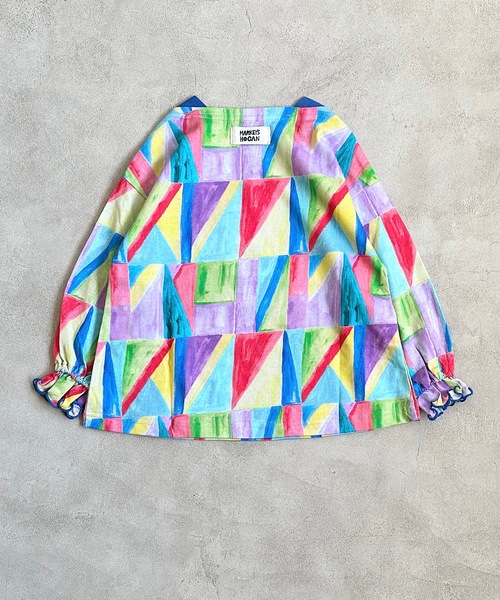 HOGAN RANCH WEAR(ホーガンランチウエア)の「ソウガラフレアスリーブカットソー(80~150cm)(Tシャツ/カットソー・キッズ・マルチ/ライトグレー/ピンク・80/90/100/110/120/130/140/150)」の9枚目の写真
