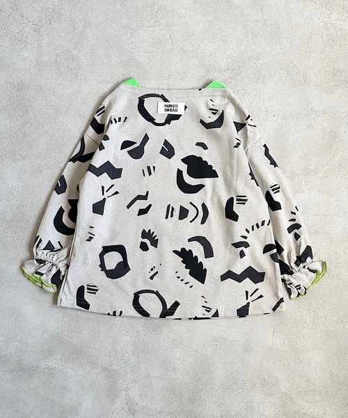 HOGAN RANCH WEAR(ホーガンランチウエア)の「ソウガラフレアスリーブカットソー(80~150cm)(Tシャツ/カットソー・キッズ・マルチ/ライトグレー/ピンク・80/90/100/110/120/130/140/150)」の11枚目の写真