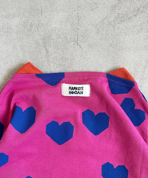 HOGAN RANCH WEAR(ホーガンランチウエア)の「ソウガラフレアスリーブカットソー(80~150cm)(Tシャツ/カットソー・キッズ・マルチ/ライトグレー/ピンク・80/90/100/110/120/130/140/150)」の6枚目の写真