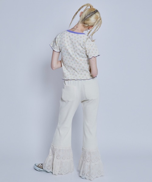 Candy Stripper(キャンディストリッパー)の「MY FAVORITE MINI カーディガン(カーディガン/ボレロ・レディース・ブルー/アイボリー/グリーン・2)」の7枚目の写真