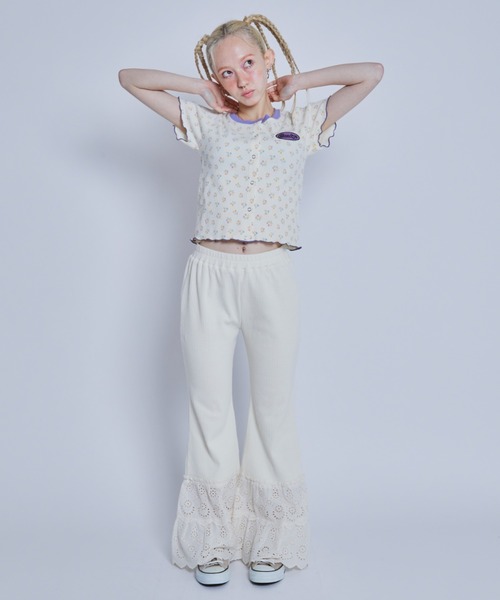 Candy Stripper(キャンディストリッパー)の「MY FAVORITE MINI カーディガン(カーディガン/ボレロ・レディース・ブルー/アイボリー/グリーン・2)」の5枚目の写真