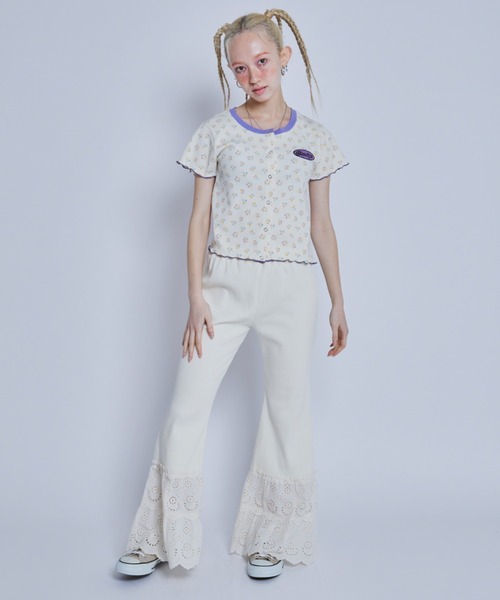 Candy Stripper(キャンディストリッパー)の「MY FAVORITE MINI カーディガン(カーディガン/ボレロ・レディース・ブルー/アイボリー/グリーン・2)」の6枚目の写真