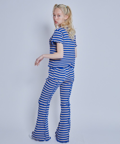 Candy Stripper(キャンディストリッパー)の「MY FAVORITE MINI カーディガン(カーディガン/ボレロ・レディース・ブルー/アイボリー/グリーン・2)」の10枚目の写真