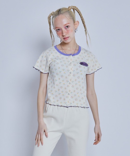 Candy Stripper(キャンディストリッパー)の「MY FAVORITE MINI カーディガン(カーディガン/ボレロ・レディース・ブルー/アイボリー/グリーン・2)」の21枚目の写真