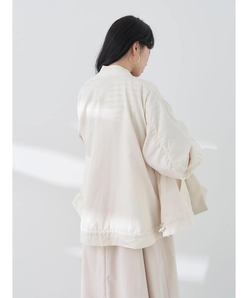 earth music&ecology（アースミュージックアンドエコロジー）の「シャーリングMA-1（MA-1・レディース・カーキ/アイボリー/ラベンダー・FREE）」の16枚目の写真