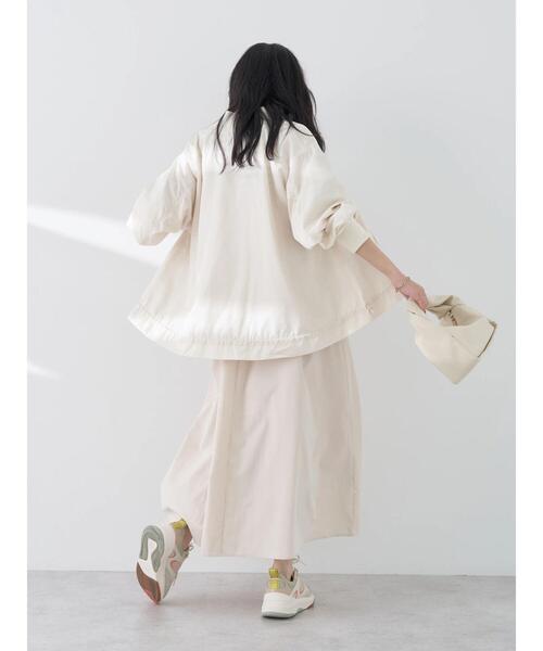 earth music&ecology（アースミュージックアンドエコロジー）の「シャーリングMA-1（MA-1・レディース・カーキ/アイボリー/ラベンダー・FREE）」の19枚目の写真