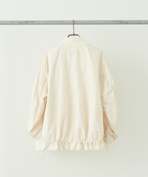 earth music&ecology（アースミュージックアンドエコロジー）の「シャーリングMA-1（MA-1・レディース・カーキ/アイボリー/ラベンダー・FREE）」の10枚目の写真