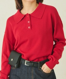 EDIT Gris | ニットポロプルオーバー(ニット/セーター)