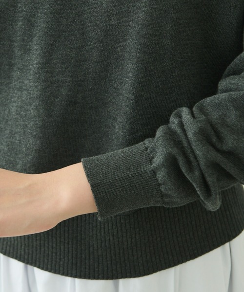 EDIT Gris（エディットグリ）の「ニットポロプルオーバー（ニット/セーター・レディース・グレー/ブルー/ブラック/レッド・FREE）」の19枚目の写真