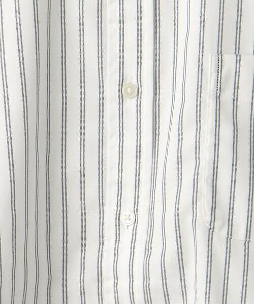 green label relaxing（グリーンレーベルリラクシング）の「LF オックス ストライプ バンドカラー シャツ -防シワ-（シャツ/ブラウス・メンズ・ホワイト/ベージュ/ロイヤルブルー・S/M/L/XL）」の17枚目の写真