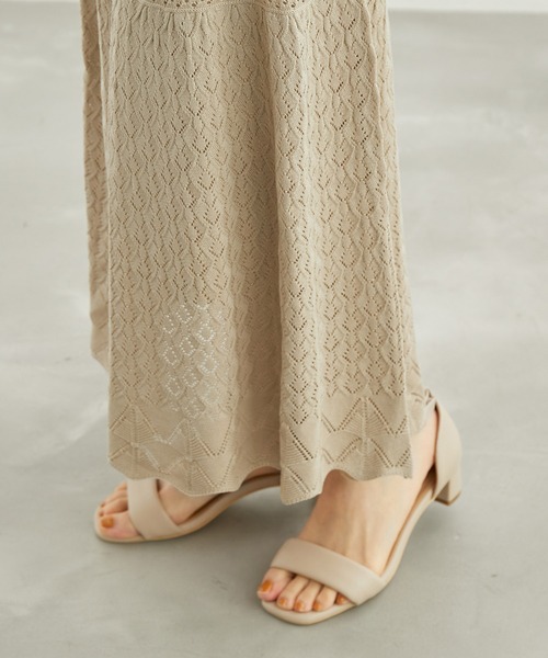 ROPE' PICNIC（ロペピクニック）の「透かし編みニットマーメイドスカート（スカート・レディース・ブラック/ベージュ系その他/オフホワイト・40/38）」の18枚目の写真