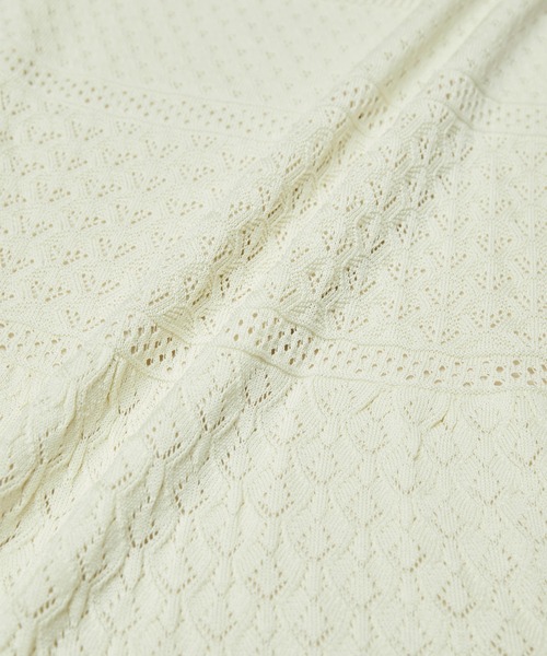 ROPE' PICNIC（ロペピクニック）の「透かし編みニットマーメイドスカート（スカート・レディース・ブラック/ベージュ系その他/オフホワイト・40/38）」の21枚目の写真