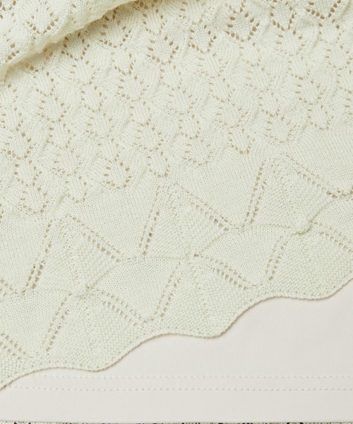 ROPE' PICNIC（ロペピクニック）の「透かし編みニットマーメイドスカート（スカート・レディース・ブラック/ベージュ系その他/オフホワイト・40/38）」の22枚目の写真