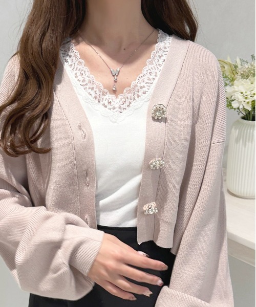 apres jour(アプレジュール)の「レース付きカップインナー【ZOZOTOWN限定アイテム】(キャミソール・レディース・アイボリー/ブラック/オフホワイト・X-LARGE/フリー)」の2枚目の写真