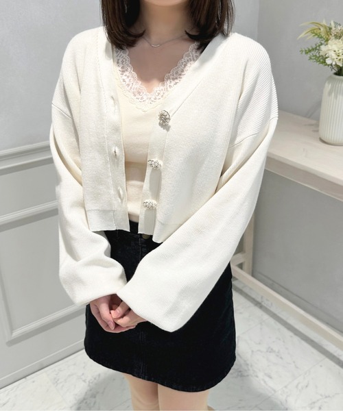 apres jour(アプレジュール)の「レース付きカップインナー【ZOZOTOWN限定アイテム】(キャミソール・レディース・アイボリー/ブラック/オフホワイト・X-LARGE/フリー)」の10枚目の写真