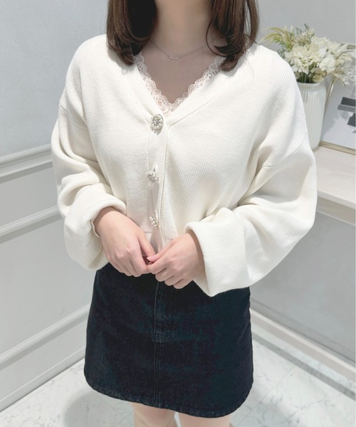 apres jour(アプレジュール)の「レース付きカップインナー【ZOZOTOWN限定アイテム】(キャミソール・レディース・アイボリー/ブラック/オフホワイト・X-LARGE/フリー)」の16枚目の写真