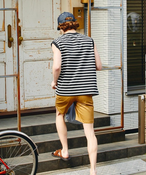 EMMA CLOTHES(エマクローズ)の「フレンチスリーブクルーネックS/Sカットソー EMMA CLOTHES 2023SS(その他トップス・メンズ・アイボリー系/ブラック系/オフホワイト・L/M)」の16枚目の写真