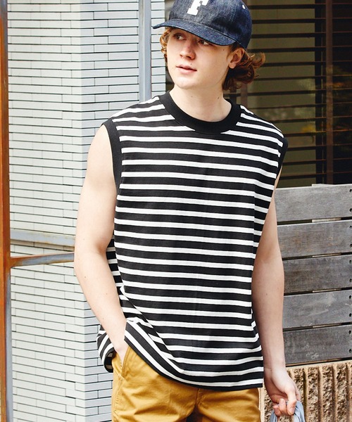 EMMA CLOTHES(エマクローズ)の「フレンチスリーブクルーネックS/Sカットソー EMMA CLOTHES 2023SS(その他トップス・メンズ・アイボリー系/ブラック系/オフホワイト・L/M)」の5枚目の写真