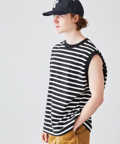 EMMA CLOTHES(エマクローズ)の「フレンチスリーブクルーネックS/Sカットソー EMMA CLOTHES 2023SS(その他トップス・メンズ・アイボリー系/ブラック系/オフホワイト・L/M)」の20枚目の写真