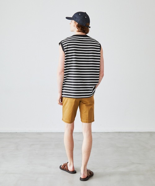 EMMA CLOTHES(エマクローズ)の「フレンチスリーブクルーネックS/Sカットソー EMMA CLOTHES 2023SS(その他トップス・メンズ・アイボリー系/ブラック系/オフホワイト・L/M)」の21枚目の写真