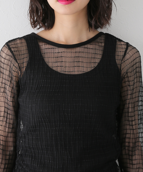 PROVOKE (プロヴォーク)の「【PROVOKE/プロヴォーク】two face カットソー(Tシャツ/カットソー・レディース・ホワイト/ブラック・FREE)」の10枚目の写真