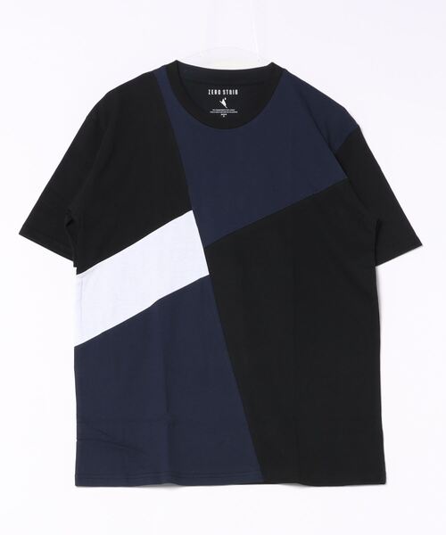 UNIIT（ユニット）の「汗染みの目立ちにくいTシャツ ZEROSTAIN ゼロステイン　撥水性　UVカット プリントTシャツ 切り替えTシャツ（Tシャツ/カットソー・メンズ・ネイビー/チャコールグレー/ブラック/ブルー/その他/その他2/ブルー系その他/その他6/その他7/その他8/その他9/その他10/その他12/その他3/その他4/その他5/ブラック系その他/ダークブルー/その他1/その他11/ホワイト系3/ホワイト系5/ブルー系4/ブラック系5/ブルー系6/ホワイト系4/ブラック系3/ホワイト系6・LARGE/X-LARGE/MEDIUM/SMALL）」の9枚目の写真