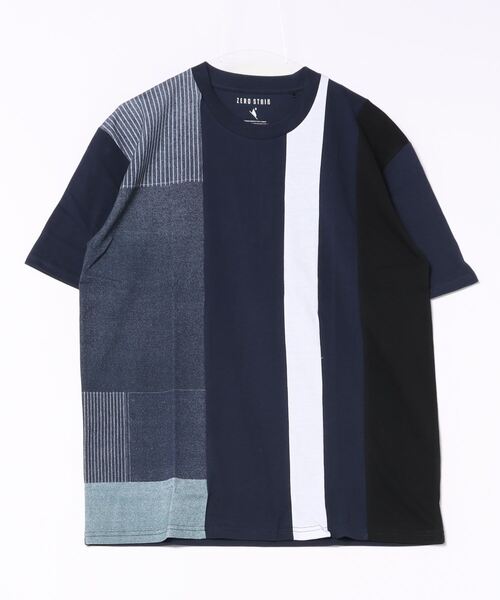 UNIIT（ユニット）の「汗染みの目立ちにくいTシャツ ZEROSTAIN ゼロステイン　撥水性　UVカット プリントTシャツ 切り替えTシャツ（Tシャツ/カットソー・メンズ・ネイビー/チャコールグレー/ブラック/ブルー/その他/その他2/ブルー系その他/その他6/その他7/その他8/その他9/その他10/その他12/その他3/その他4/その他5/ブラック系その他/ダークブルー/その他1/その他11/ホワイト系3/ホワイト系5/ブルー系4/ブラック系5/ブルー系6/ホワイト系4/ブラック系3/ホワイト系6・LARGE/X-LARGE/MEDIUM/SMALL）」の14枚目の写真