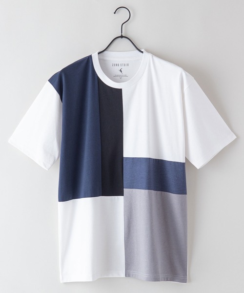 UNIIT（ユニット）の「汗染みの目立ちにくいTシャツ ZEROSTAIN ゼロステイン　撥水性　UVカット プリントTシャツ 切り替えTシャツ（Tシャツ/カットソー・メンズ・ネイビー/チャコールグレー/ブラック/ブルー/その他/その他2/ブルー系その他/その他6/その他7/その他8/その他9/その他10/その他12/その他3/その他4/その他5/ブラック系その他/ダークブルー/その他1/その他11/ホワイト系3/ホワイト系5/ブルー系4/ブラック系5/ブルー系6/ホワイト系4/ブラック系3/ホワイト系6・LARGE/X-LARGE/MEDIUM/SMALL）」の20枚目の写真