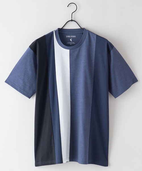 UNIIT（ユニット）の「汗染みの目立ちにくいTシャツ ZEROSTAIN ゼロステイン　撥水性　UVカット プリントTシャツ 切り替えTシャツ（Tシャツ/カットソー・メンズ・ネイビー/チャコールグレー/ブラック/ブルー/その他/その他2/ブルー系その他/その他6/その他7/その他8/その他9/その他10/その他12/その他3/その他4/その他5/ブラック系その他/ダークブルー/その他1/その他11/ホワイト系3/ホワイト系5/ブルー系4/ブラック系5/ブルー系6/ホワイト系4/ブラック系3/ホワイト系6・LARGE/X-LARGE/MEDIUM/SMALL）」の13枚目の写真