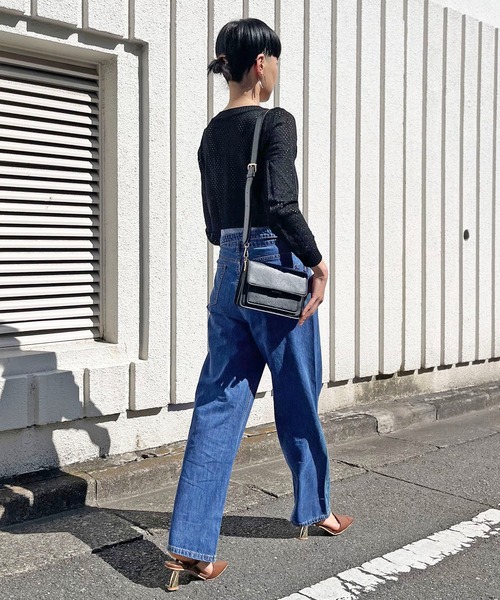 Jewelobe（ジュエローブ）の「コルセットライク2wayハイウエストデニム