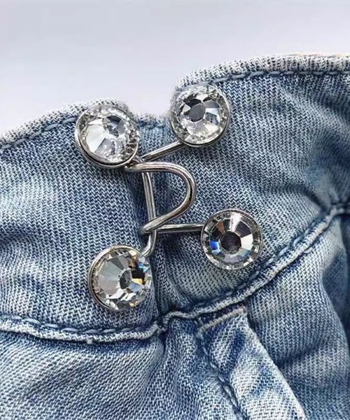 LAC-VERT（ラック・ヴェール）の「ウエスト調整バックル/クリップ2個セット（ベルト・レディース・ホワイト/シルバー/ゴールド/その他1/その他2・FREE）」の11枚目の写真