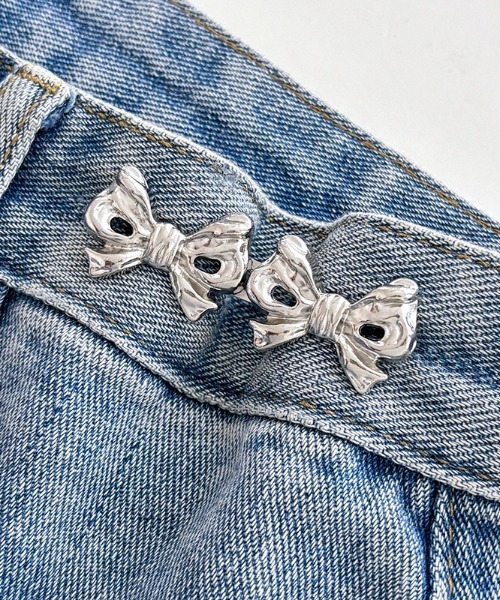 LAC-VERT（ラック・ヴェール）の「ウエスト調整バックル/クリップ2個セット（ベルト・レディース・ホワイト/シルバー/ゴールド/その他1/その他2・FREE）」の18枚目の写真