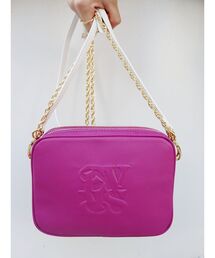 バイカラーショルダーチェーンミニBAG